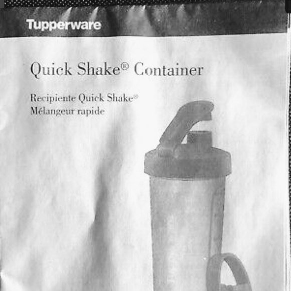 Tupperware taffy water  blue Quick Shake container - Picture 4 of 9
